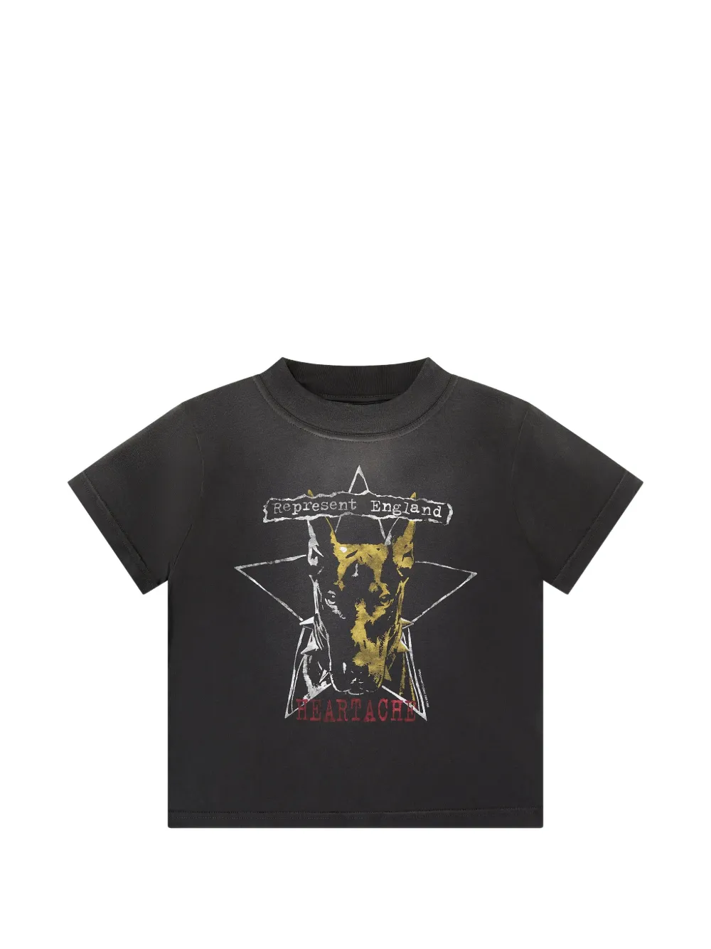 REPRESENT MINI Riot graphic-print T-shirt - Grigio