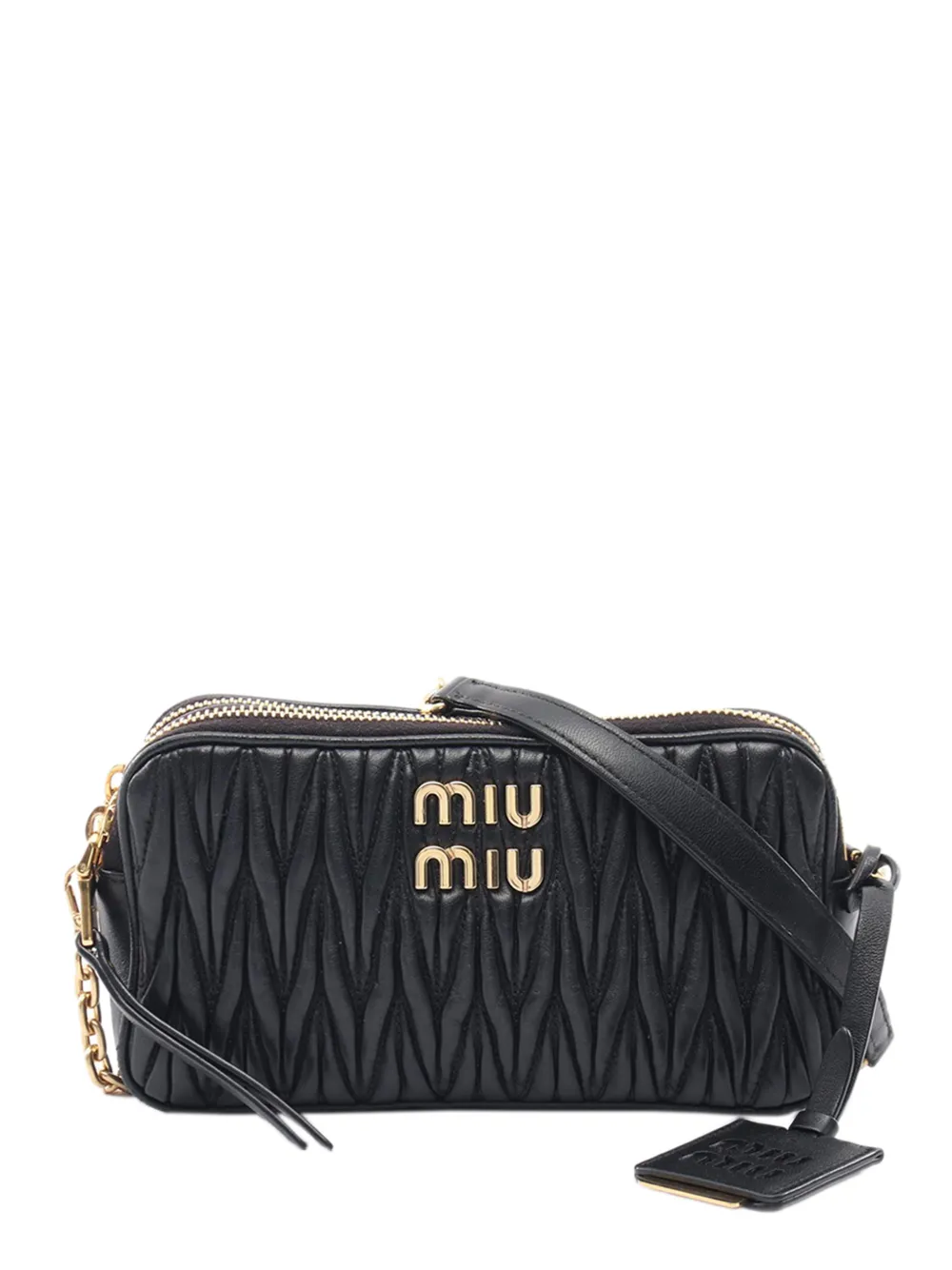 Miu Miu Pre-Owned 2010-2026 Matelasse Nappa crossbody bag - Nero