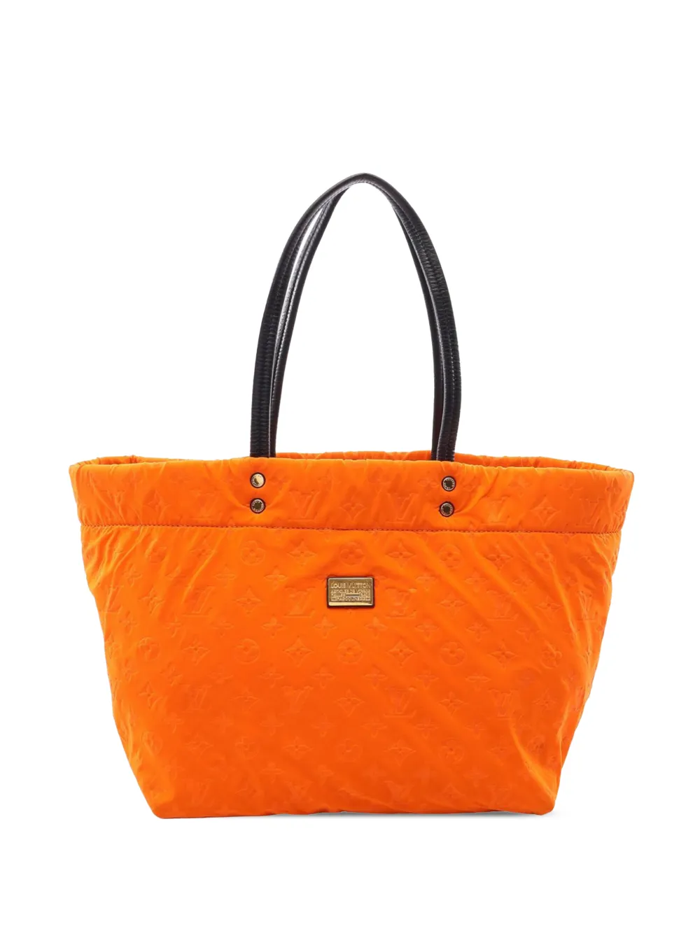 Louis Vuitton Pre-Owned 2008 Monogram Embossed Neoprene Scuba MM tote bag - Orange