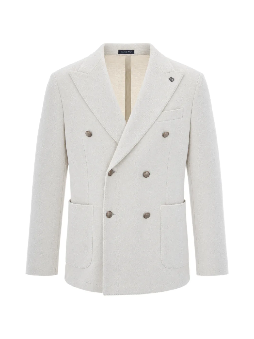 BRERAS MILANO double-breasted peaked-lapel jacket