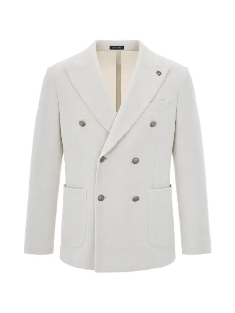 BRERAS MILANO double-breasted peaked-lapel jacket