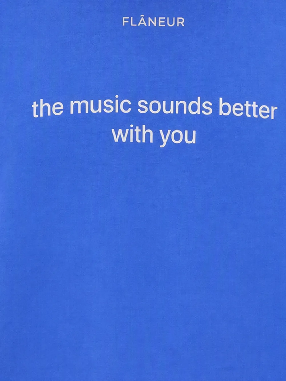 FLÂNEUR With You T-shirt met lange mouwen en tekst-print Blauw
