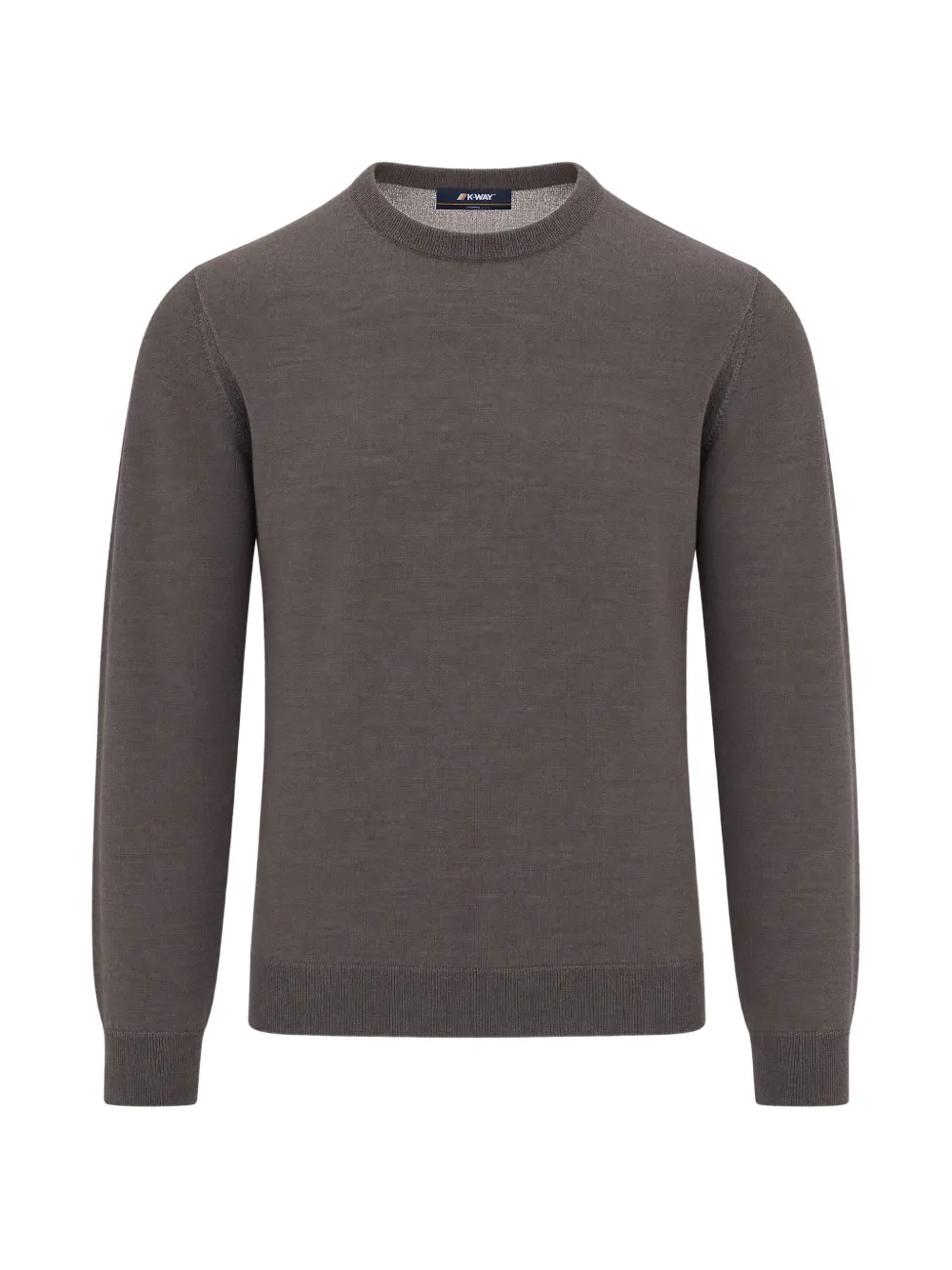 K-Way crew-neck fine-knit sweater - Marron K-Way crew-neck fine-knit sweater - Marron