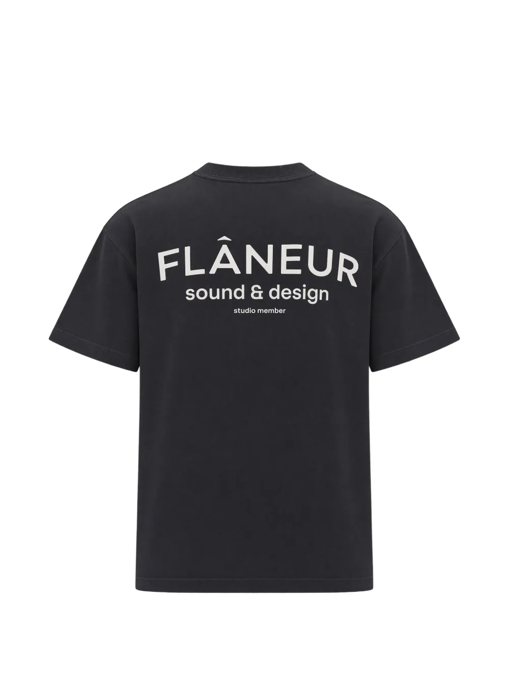 FLÂNEUR Sound & Design Studio katoenen T-shirt met logo-print Zwart