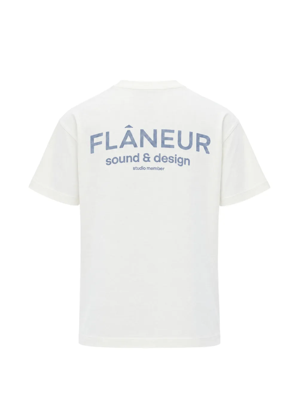 FLÂNEUR Sound & Design katoenen T-shirt met logo-print Beige