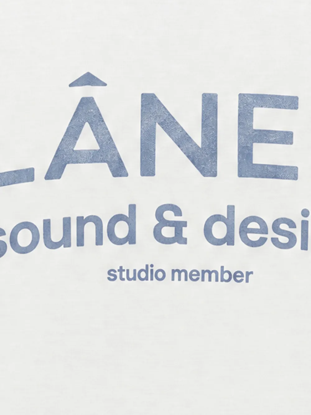 FLÂNEUR Sound & Design katoenen T-shirt met logo-print Beige