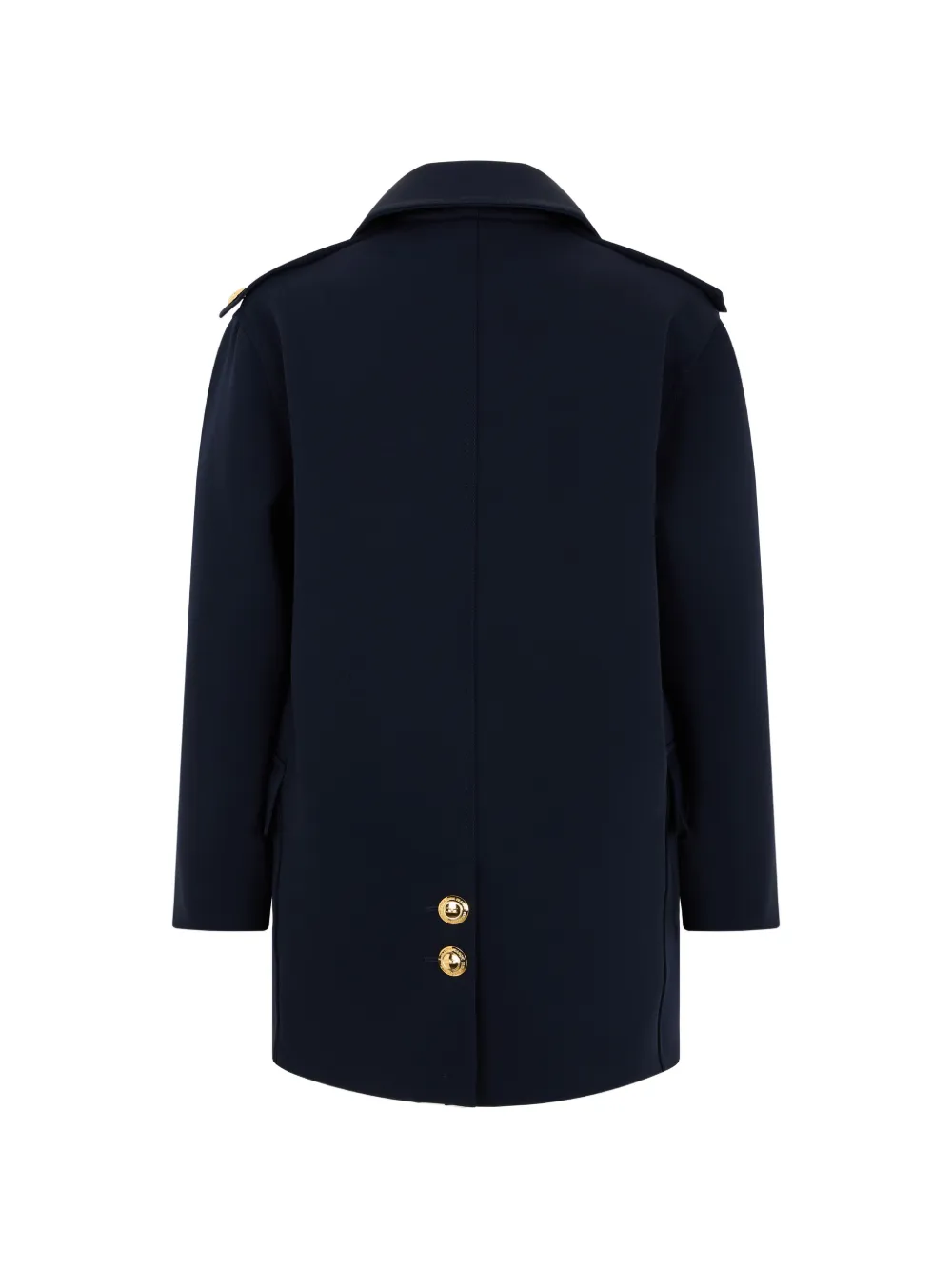 Elisabetta Franchi peacoat in scuba-fabric Blauw