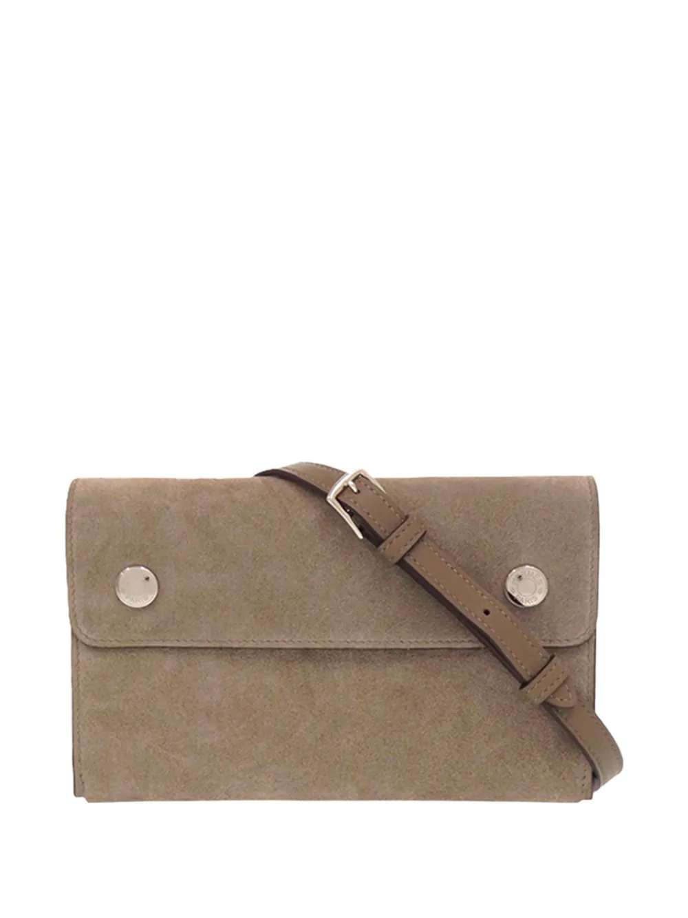 Hermès Pre-Owned 2024 Grizzly Hermesnap Wallet On Strap crossbody bag - Brown