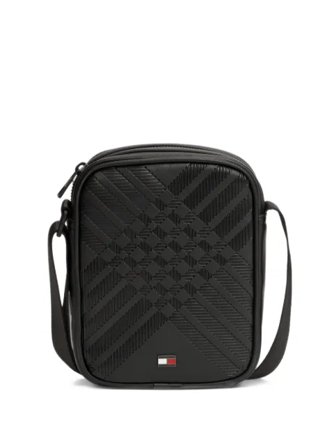Tommy Hilfiger monogram-embossed shoulder bag