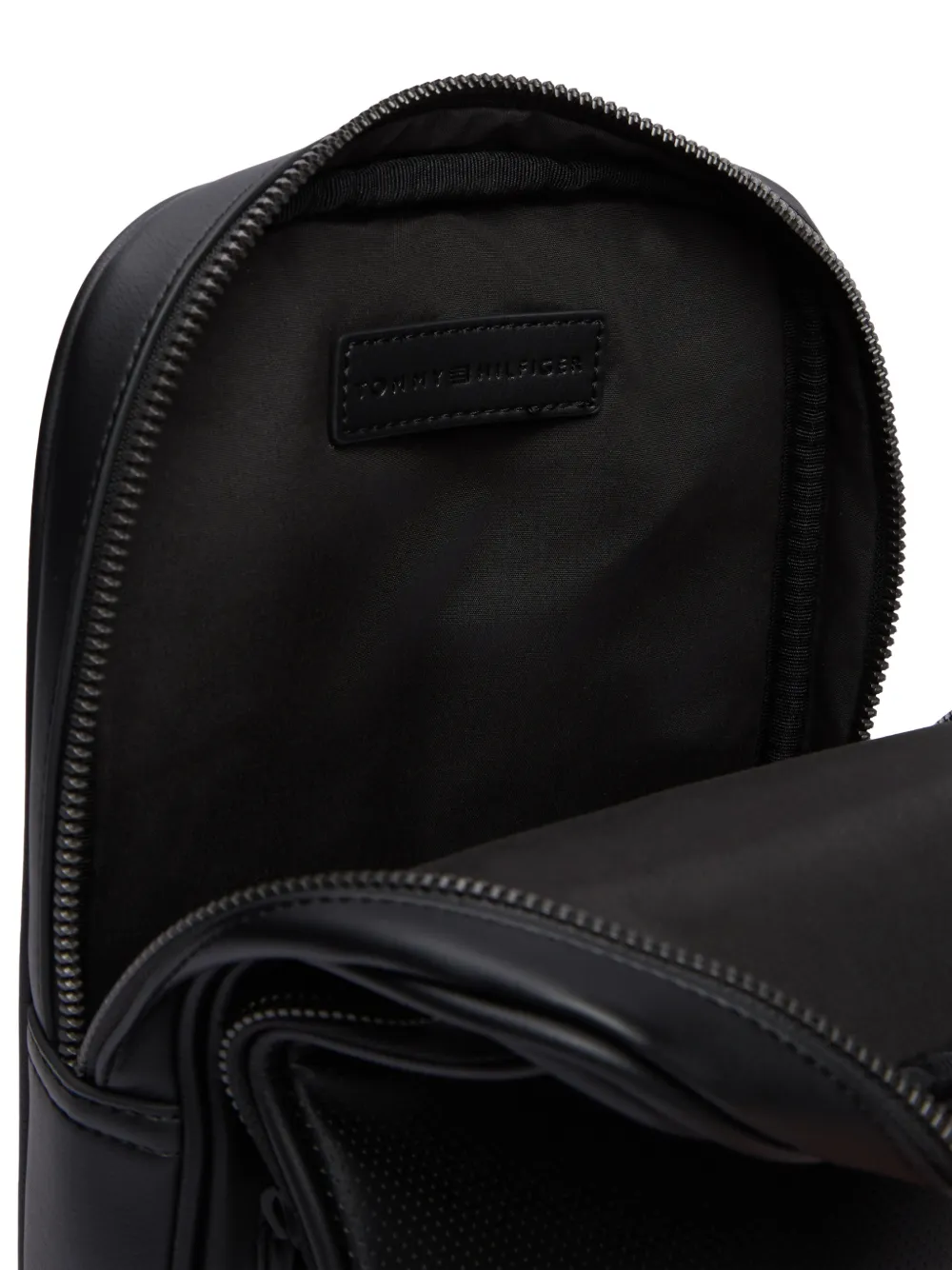 Tommy Hilfiger perforated-panel backpack Zwart