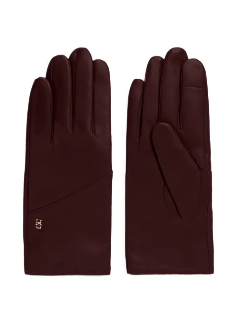 Tommy Hilfiger guantes con placa del monograma TH