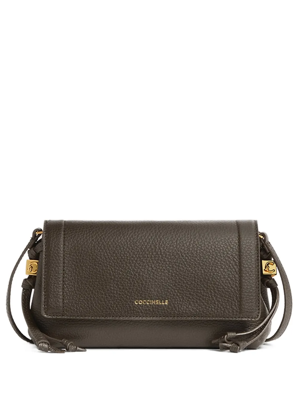 Coccinelle Borsa a tracolla Thess mini in pelle - Marrone
