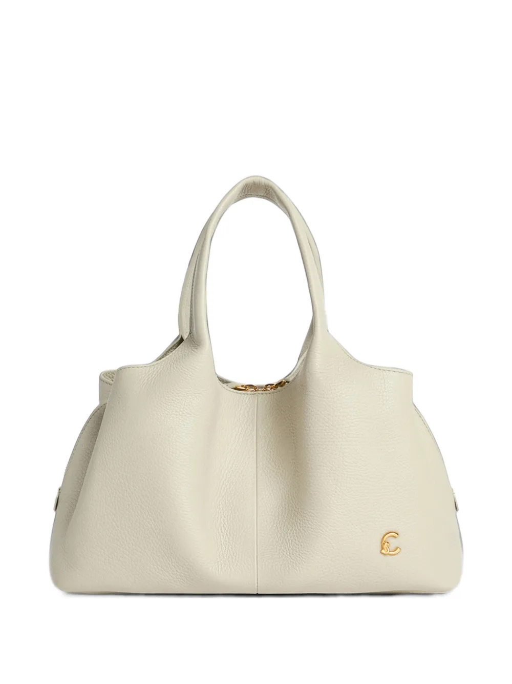 Coccinelle Nell leather tote bag - Bianco