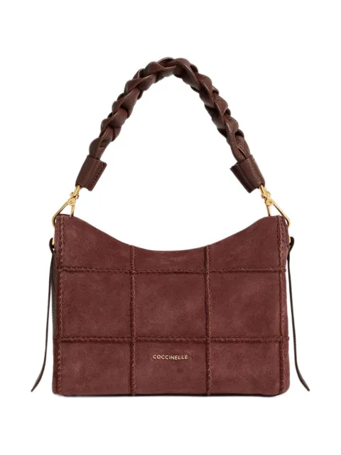 Coccinelle small Boheme quilted suede tote bag