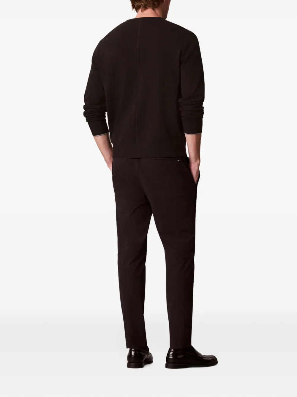 Calvin Klein elasticated-waistband trousers Zwart