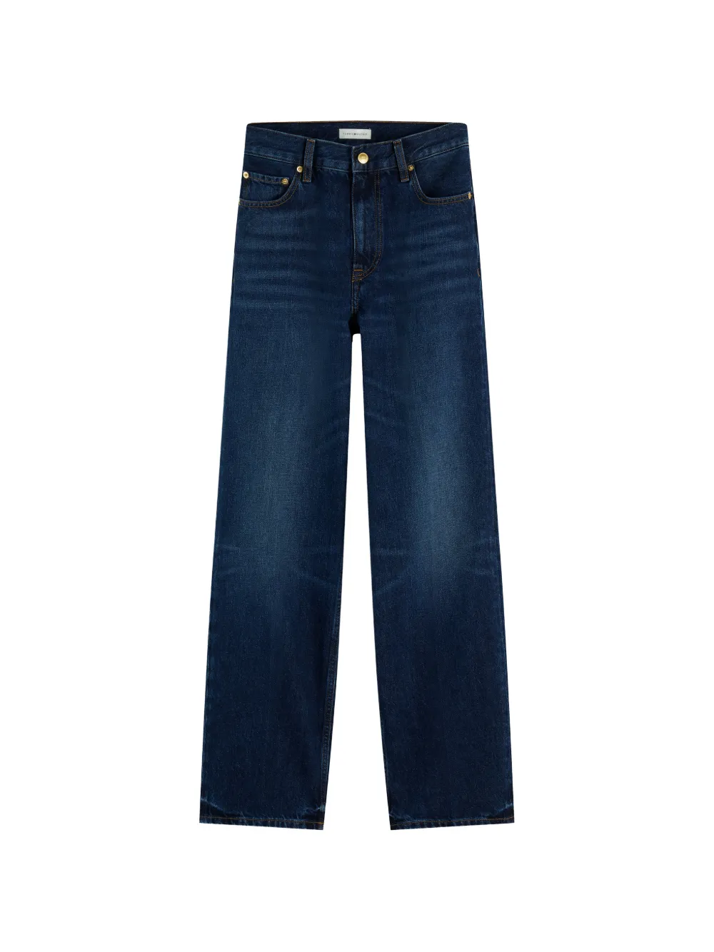 Tommy Hilfiger Sarah logo-embroidered straight-leg jeans - Blau