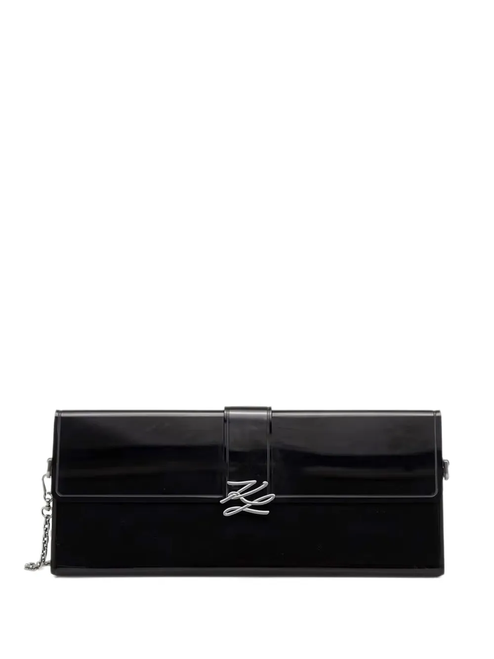 Karl Lagerfeld K/Soirée Autograph flap clutch bag - Noir