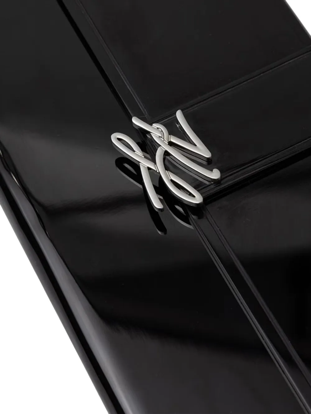 Karl Lagerfeld K Soirée Autograph clutch met omslag Zwart