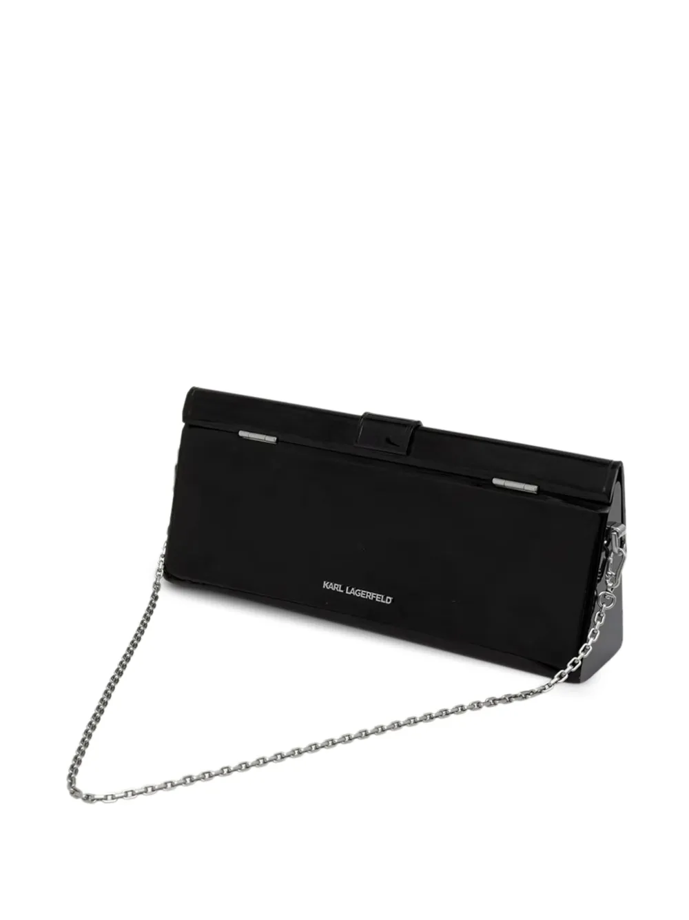 Karl Lagerfeld K Soirée Autograph clutch met omslag Zwart