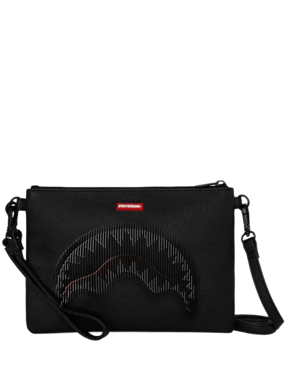Sprayground Disappearing Shark clutch bag - Schwarz