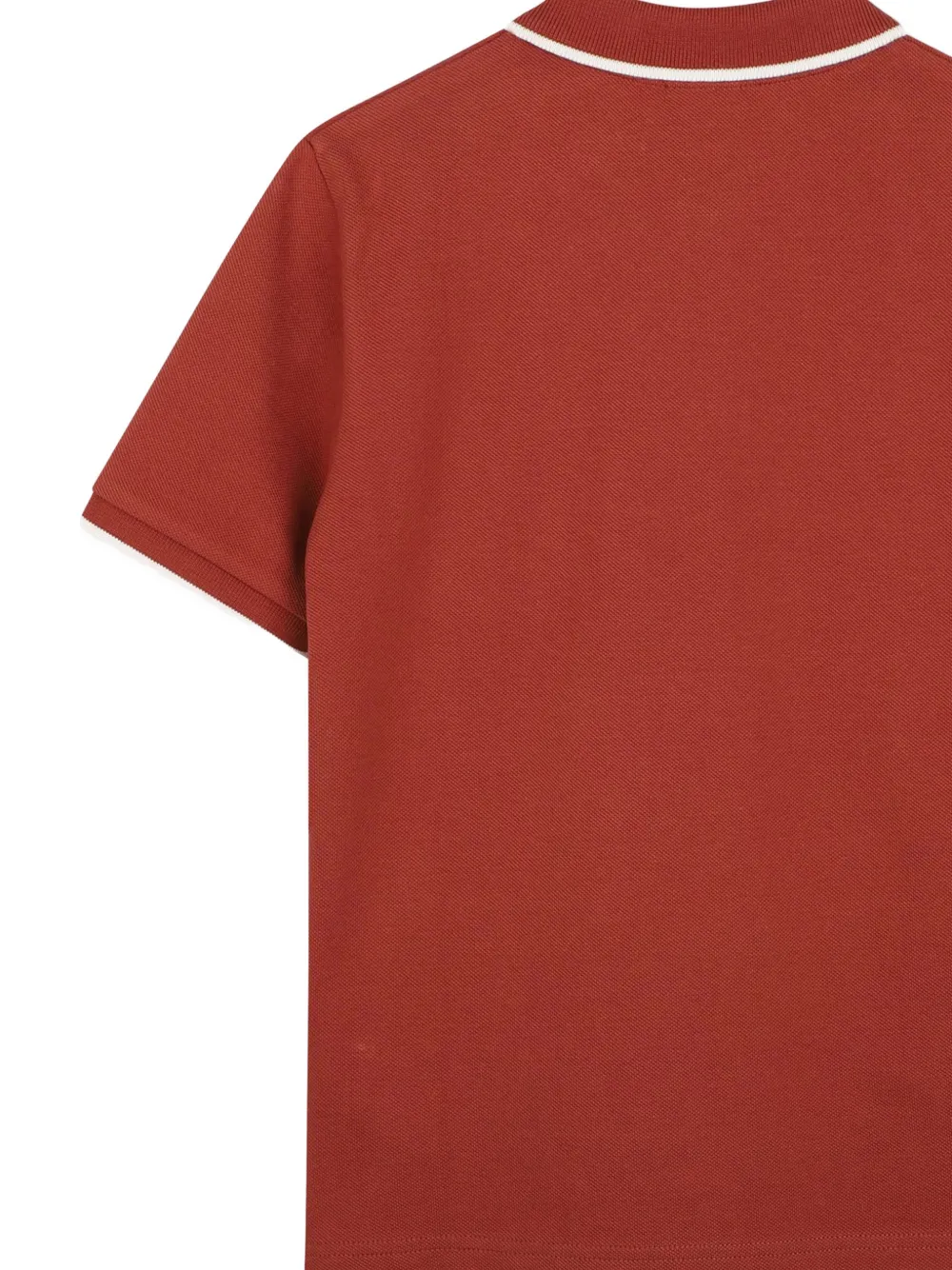 BOSS Kidswear logo-print tipped polo shirt Rood