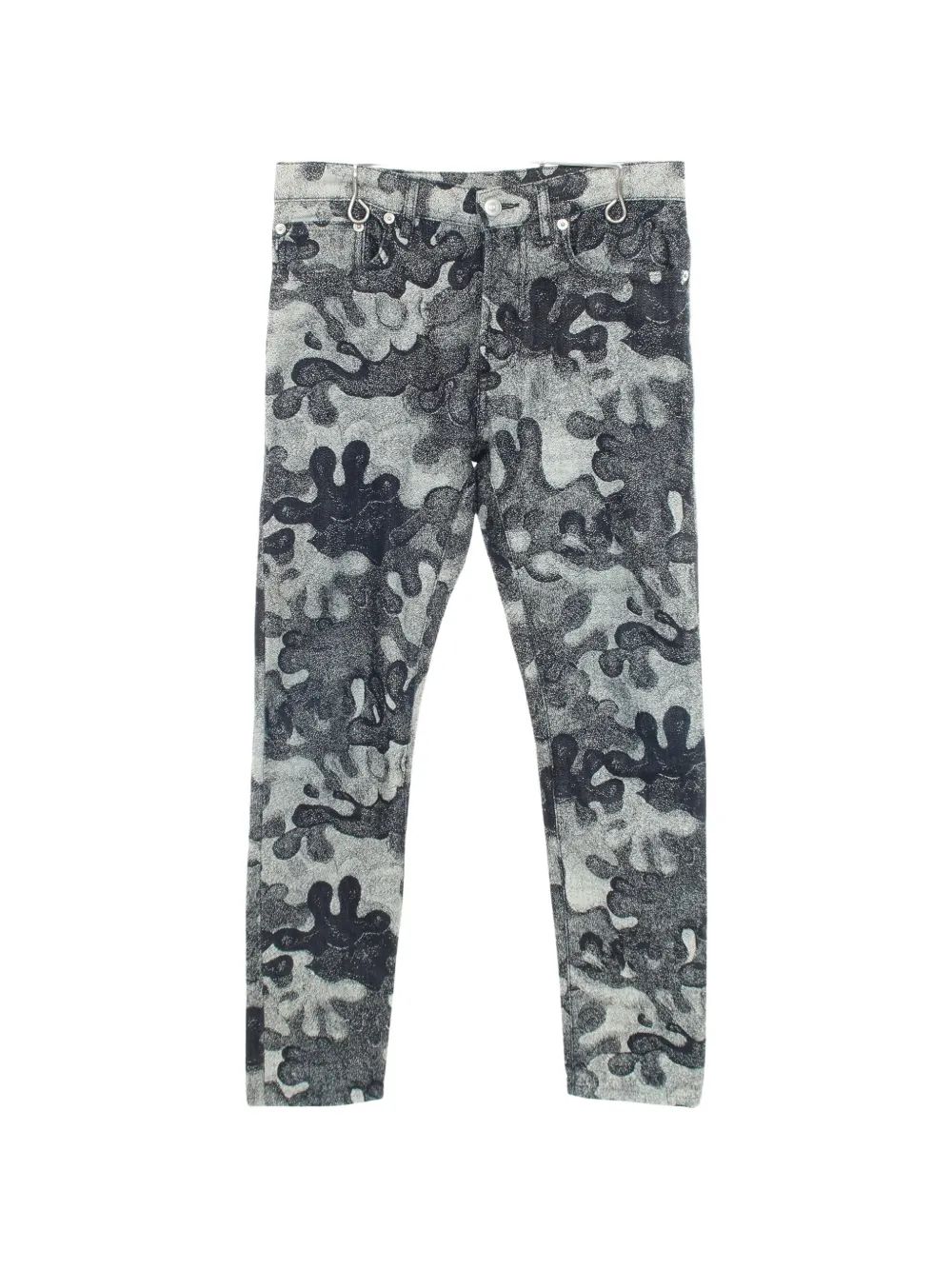 Christian Dior Pre-Owned 2010s x Peter Doig camouflage jeans - Gris Christian Dior Pre-Owned 2010s x Peter Doig camouflage jeans - Gris