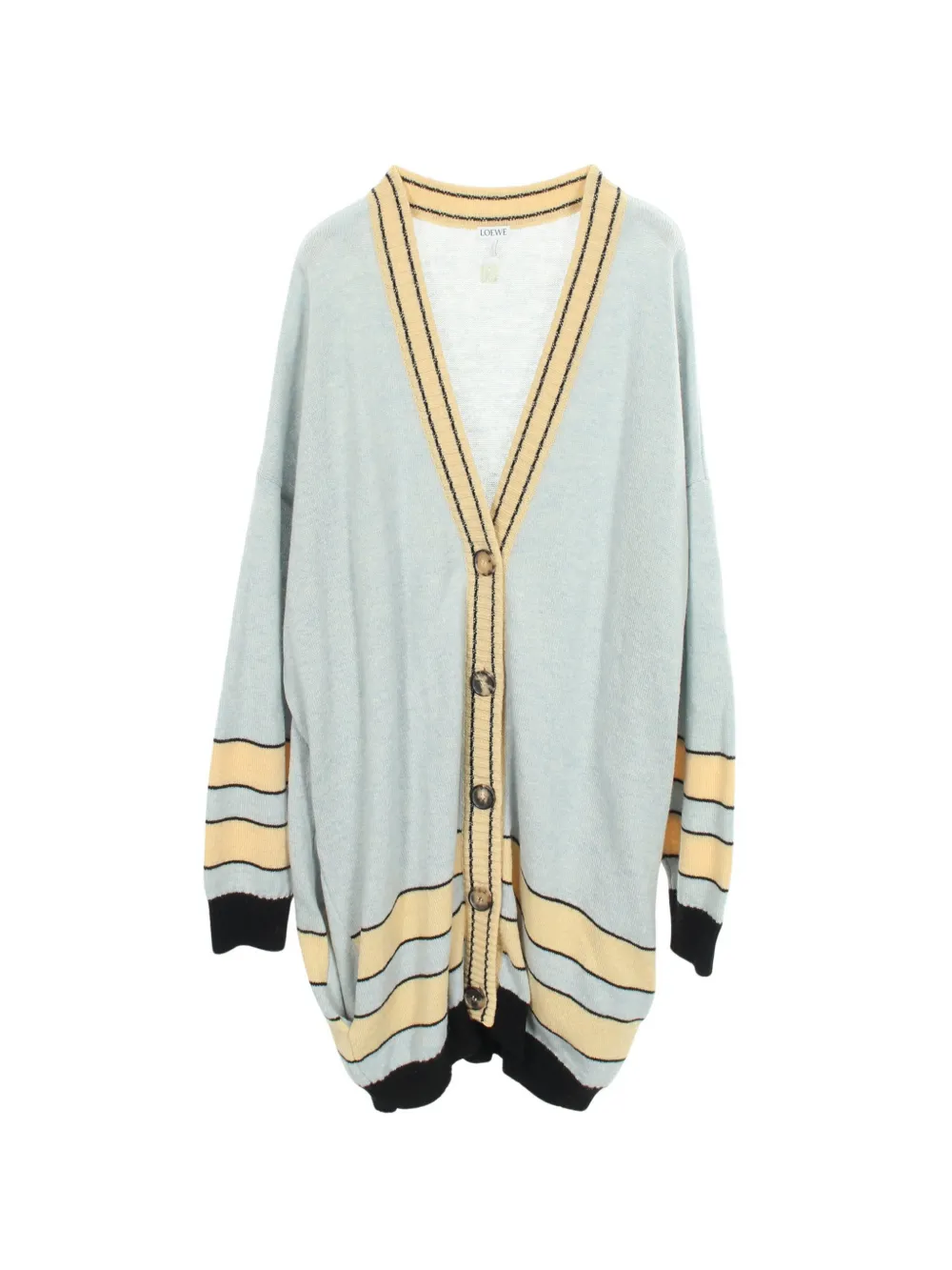 Loewe Pre-Owned 2010s embroidered cardi-coat - Blau