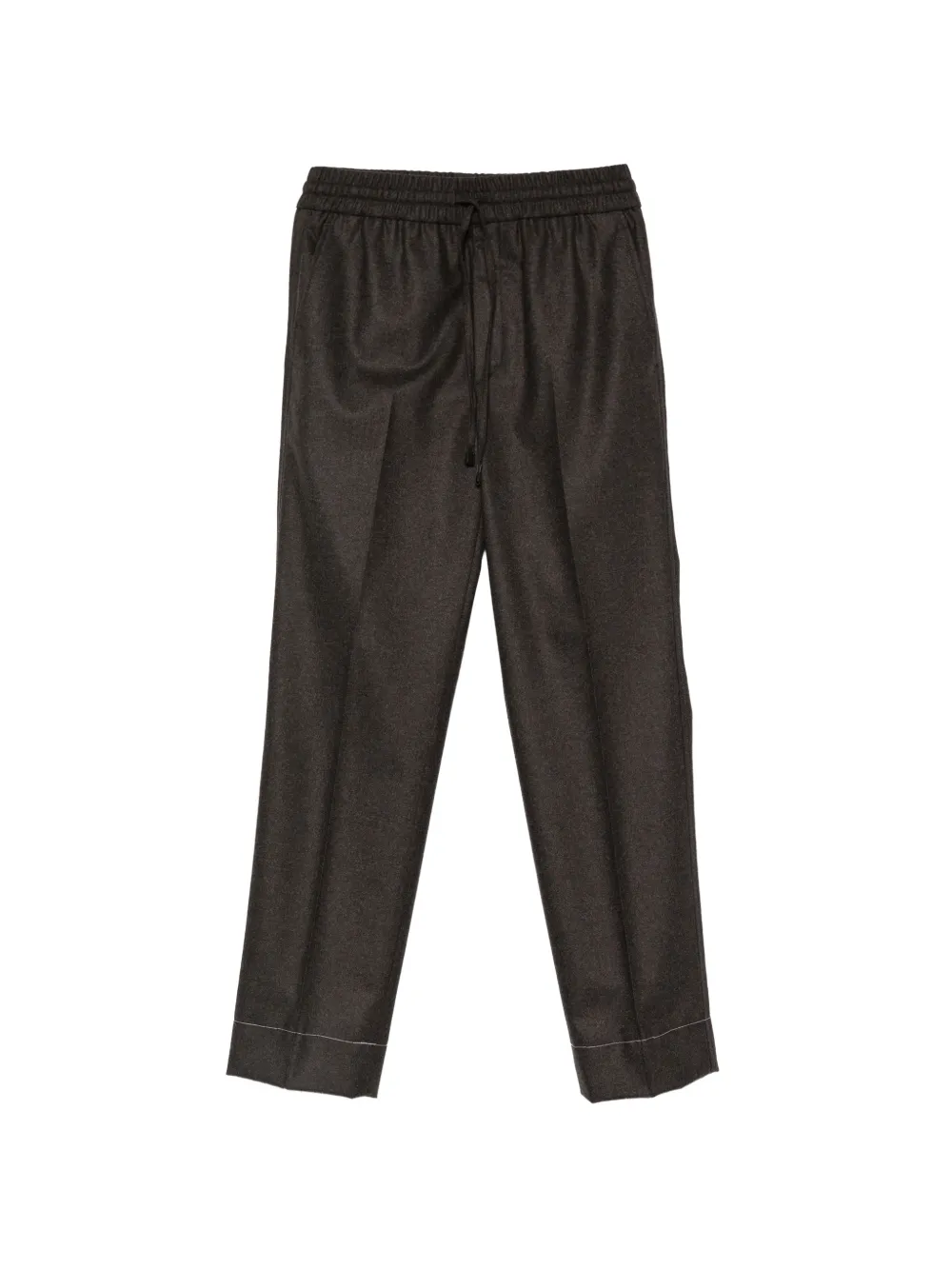 Brioni センタープレス パンツ | ブラウン | Image 1