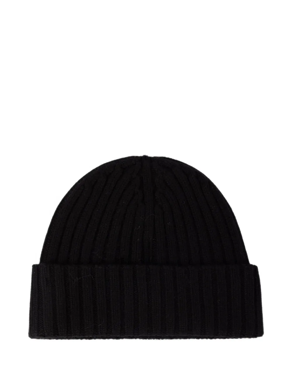 MC2 Saint Barth black Wengen beanie with St. Barth embroidery Zwart