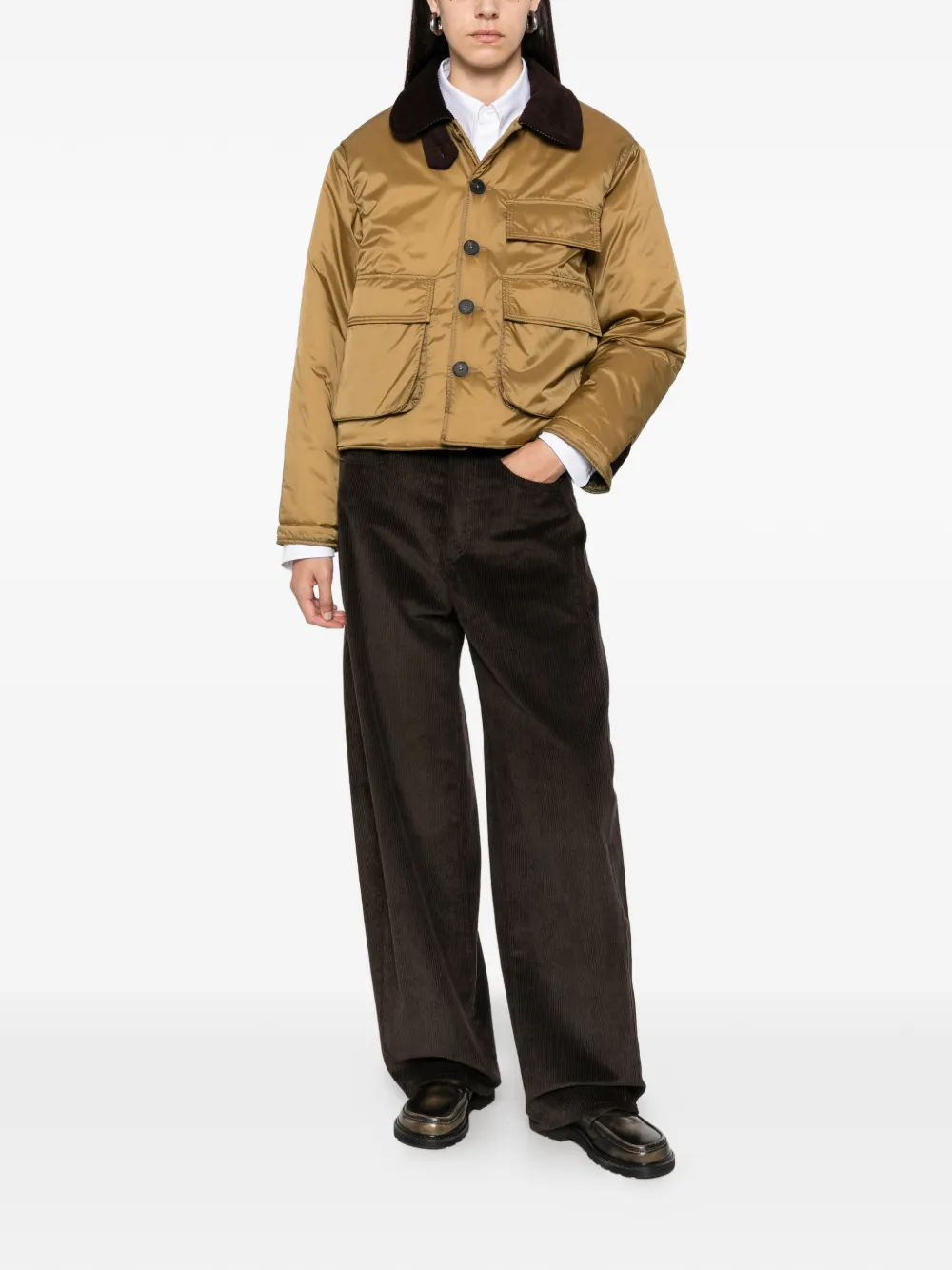 Forte multi-pocket cropped jacket Bruin