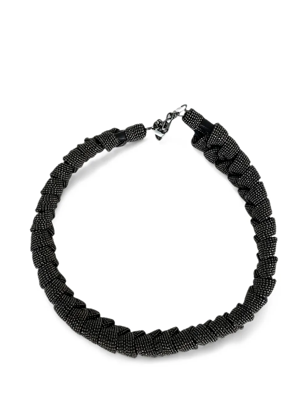Brunello Cucinelli Monili twisted necklace - Silber