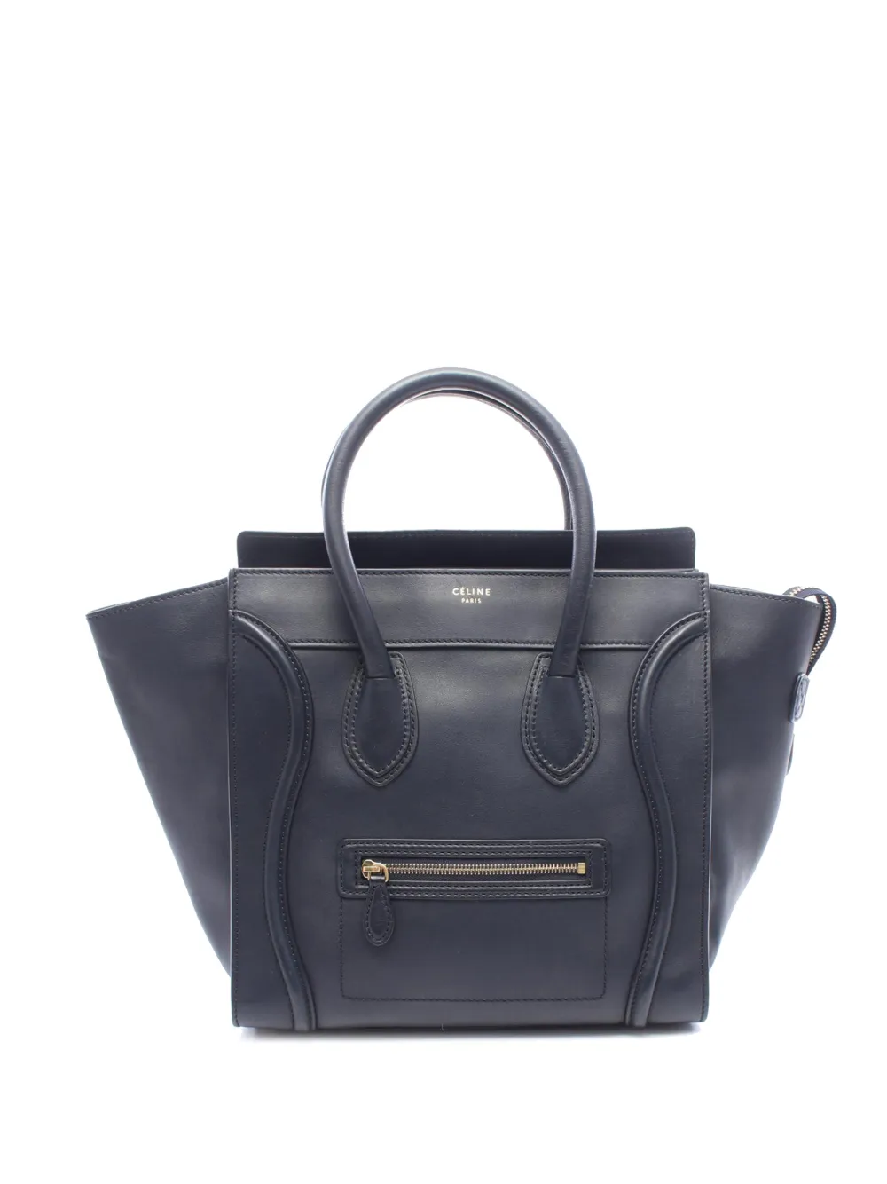 Celine Pre-Owned 2010-2026 Mini Leather Luggage tote bag - Bleu Celine Pre-Owned 2010-2026 Mini Leather Luggage tote bag - Bleu