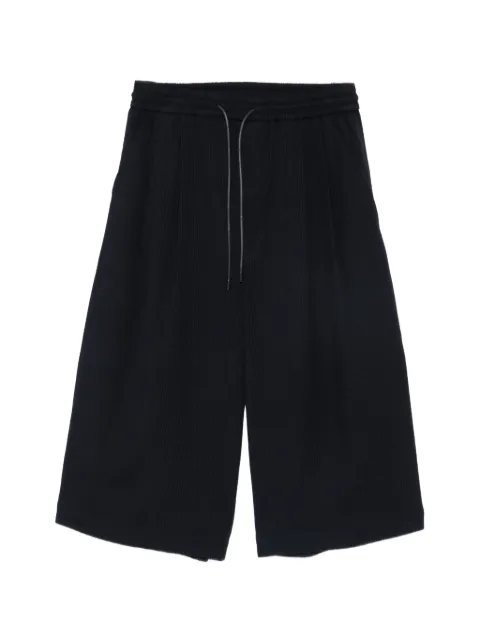 Juun.J ribbed drawstring-waist trousers