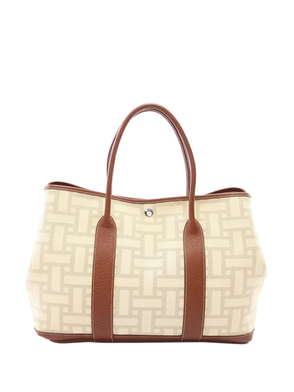 Hermès Pre-Owned 2008 Toile Mosaique Garden Party 36 tote bag - Tons neutres Hermès Pre-Owned 2008 Toile Mosaique Garden Party 36 tote bag - Tons neutres