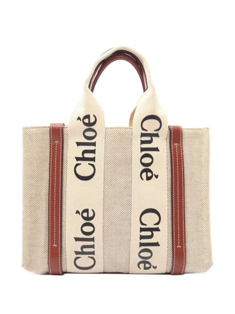 Chloé Pre-Owned 2010-2026 Small Canvas Woody Tote satchel