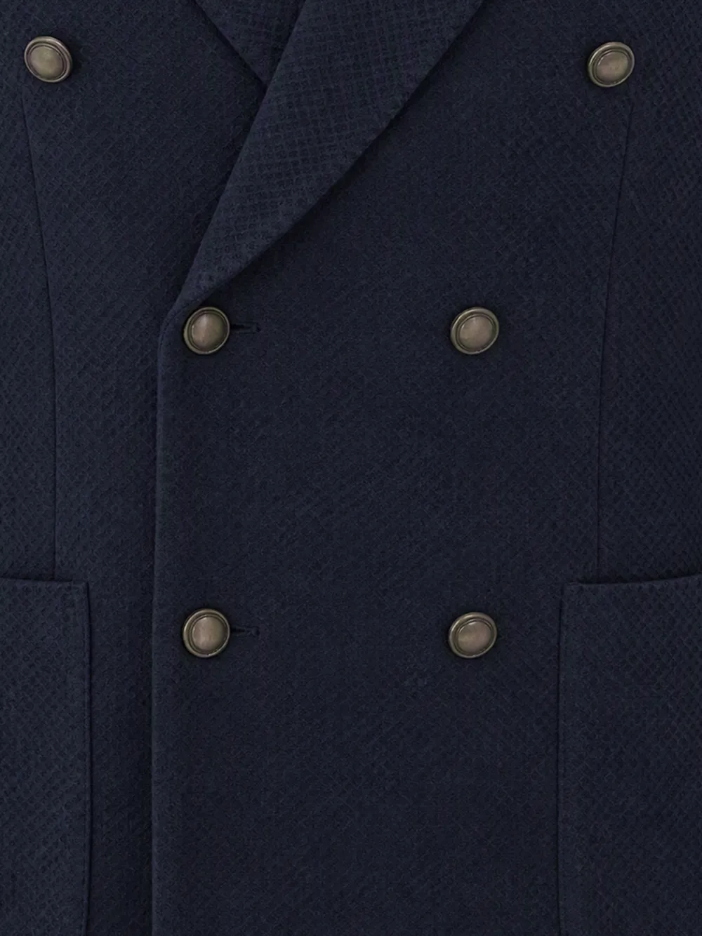 BRERAS MILANO Jack met puntige revers en dubbele rij knopen Blauw