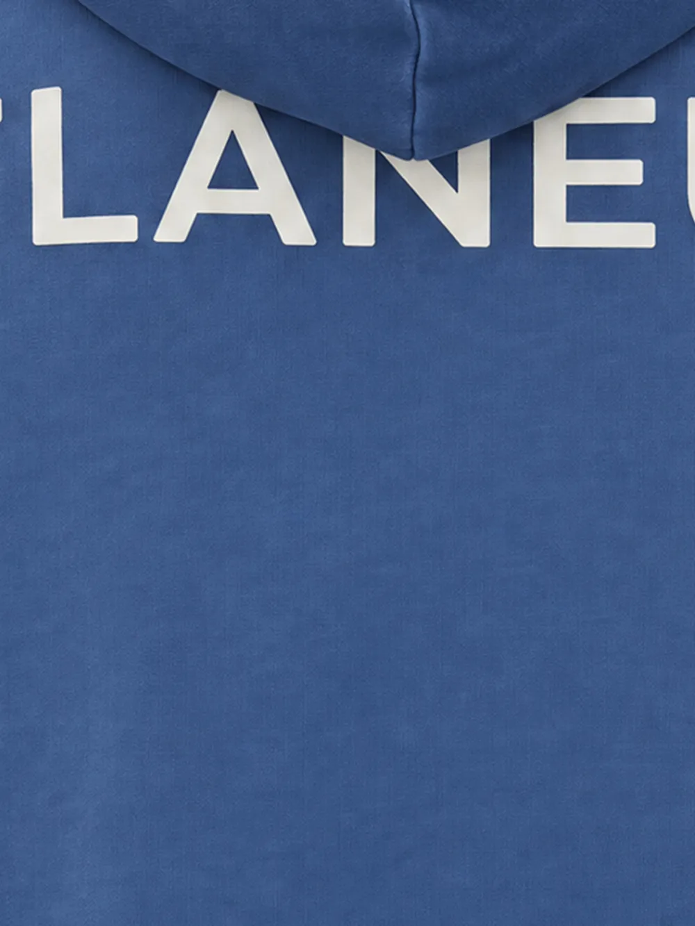FLÂNEUR Hoodie met logoprint en rits Blauw