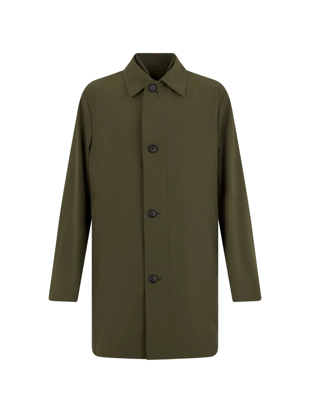 BOSS button-up shirt-collar coat - Vert BOSS button-up shirt-collar coat - Vert
