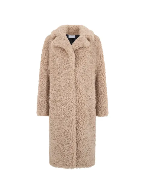 STAND STUDIO Jazmin faux-shearling single-breasted coat
