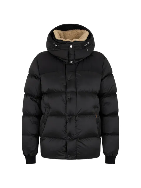 Moorer hooded padded coat