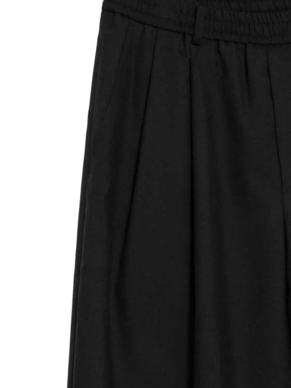 Juun.J elasticated-waistband trousers Zwart