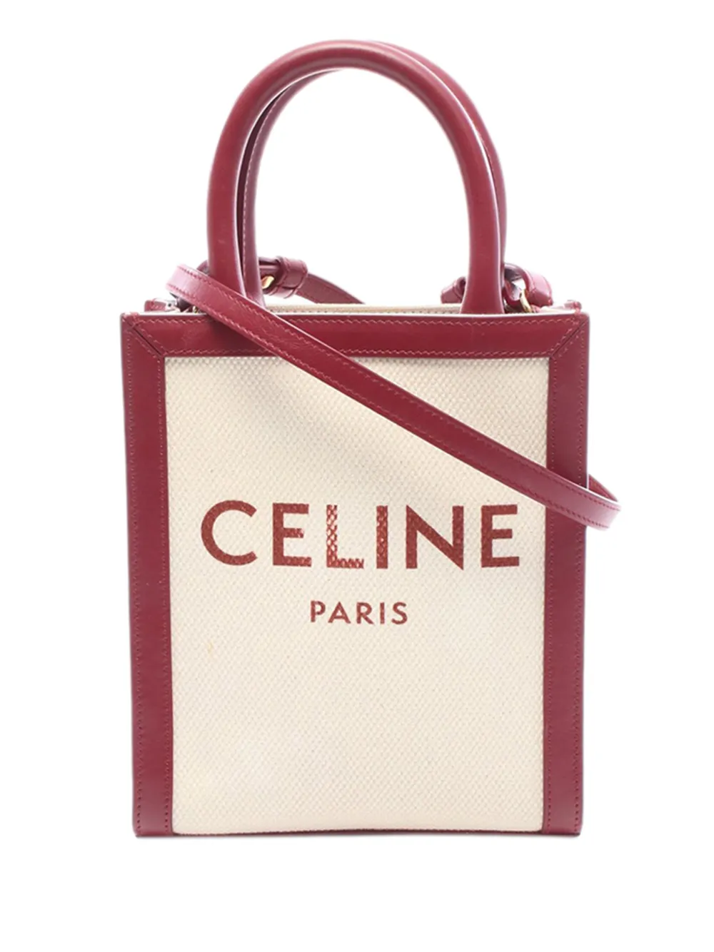 Celine Pre-Owned 2000-2026 Mini Canvas Vertical Cabas Tote satchel - Tons neutres