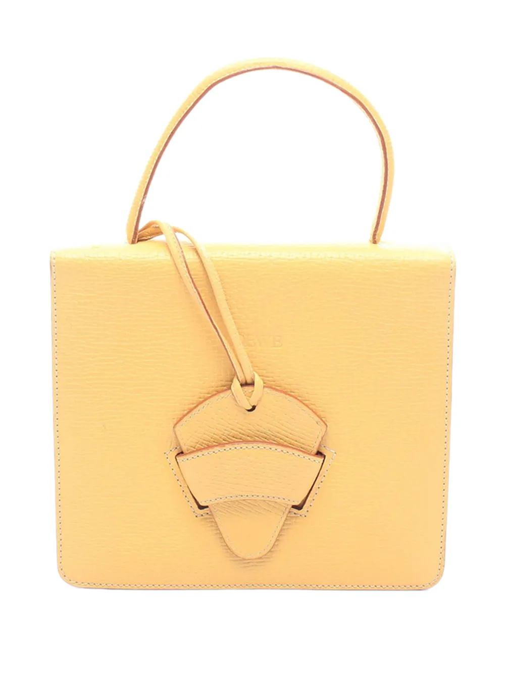 Loewe Pre-Owned 2010-2026 Textured Leather Barcelona Top Handle Bag satchel - Gelb