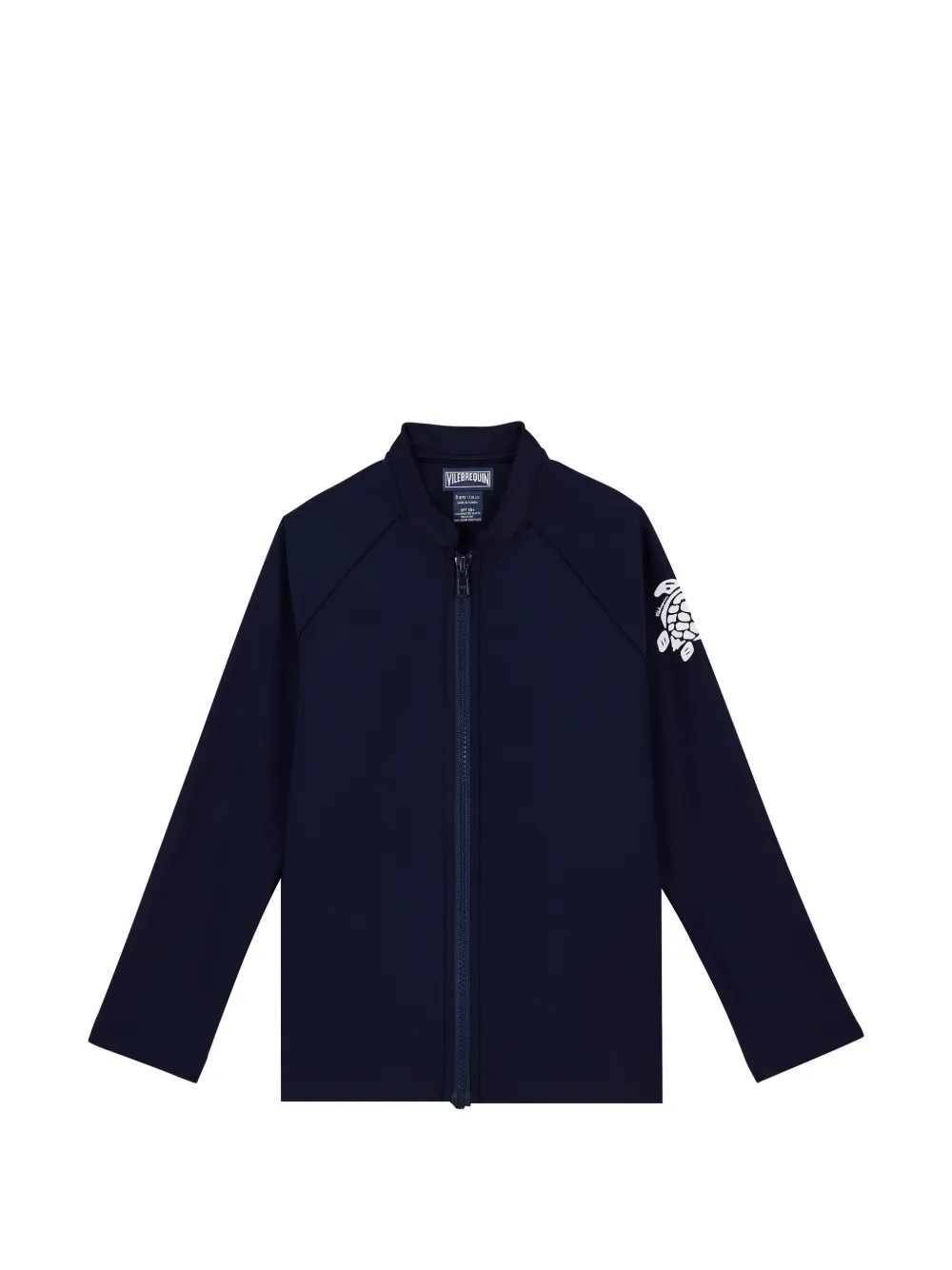 Vilebrequin Kids haut isotherme zippé à manches longues - Bleu