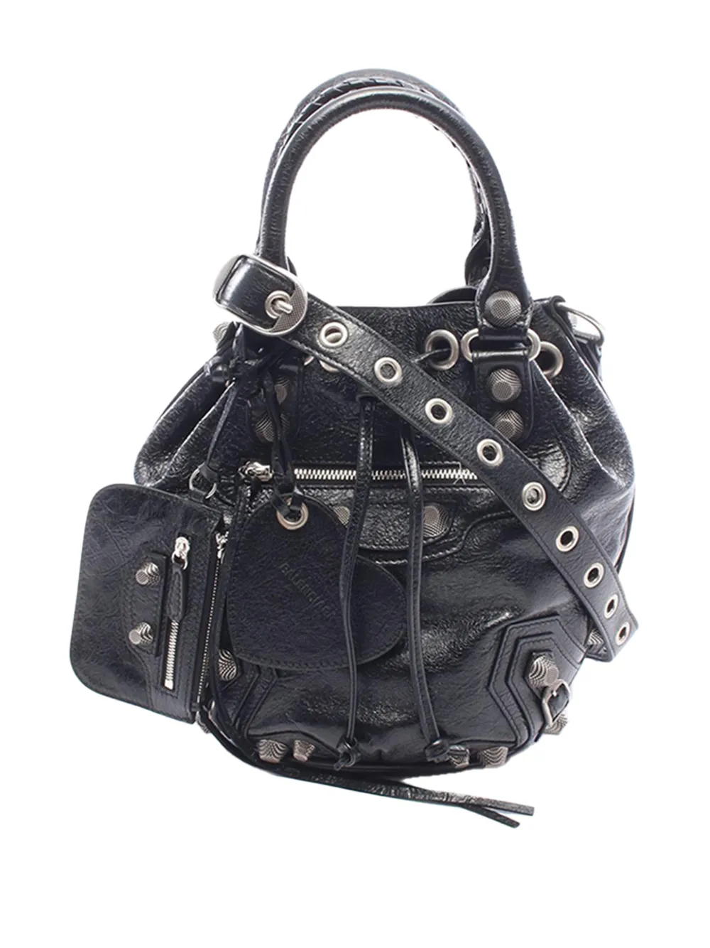Balenciaga Pre-Owned 2018-2026 Lambskin Le Cagole XS bucket bag - Schwarz