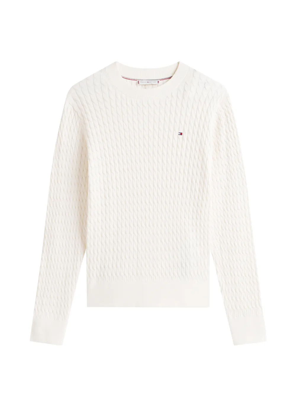 Tommy Hilfiger cable-knit sweater Wit