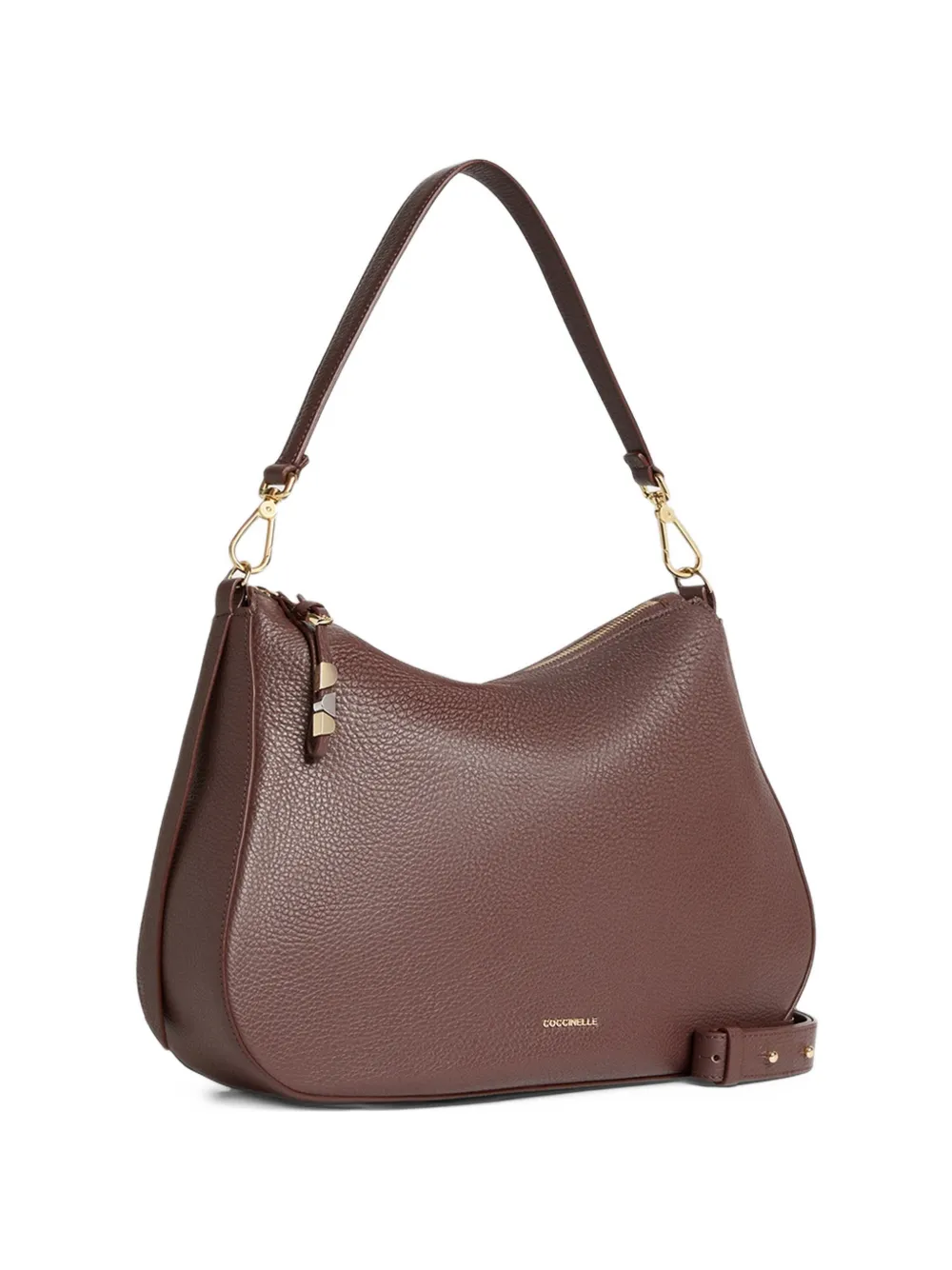 Coccinelle mediun Nory grainy leather tote bag - Marrone