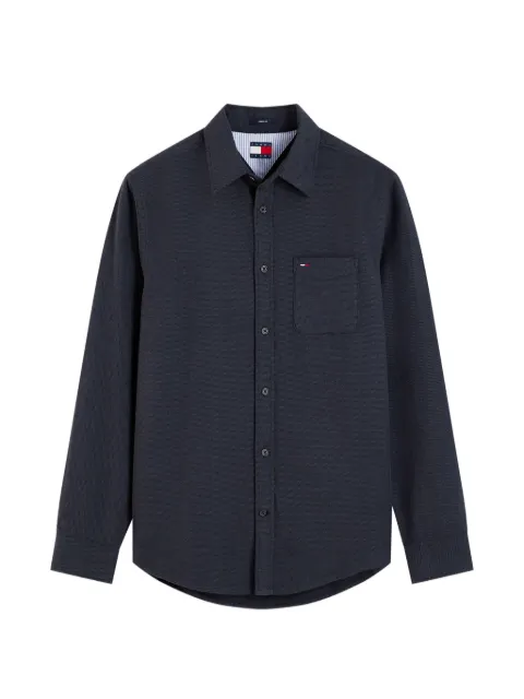 Tommy Hilfiger logo-patch button-down shirt