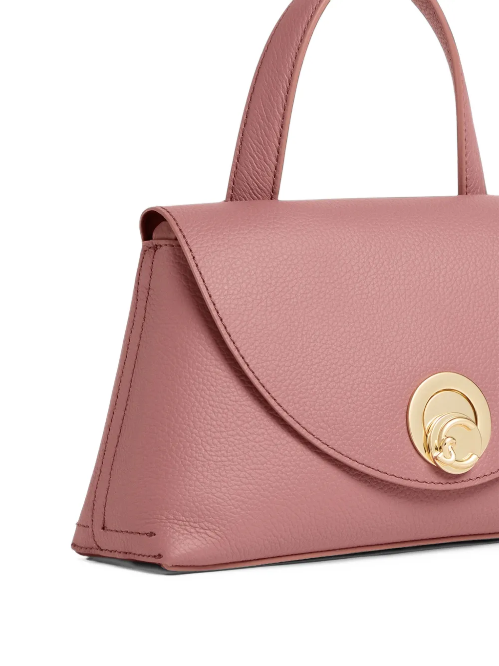 Coccinelle small Nikla leather tote bag Roze
