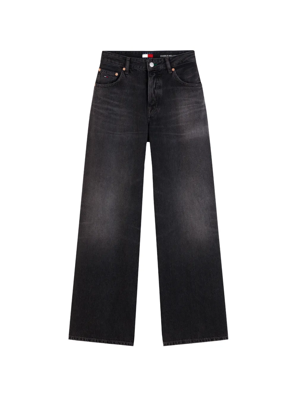 Tommy Hilfiger Charlie faded wide-leg jeans - Schwarz